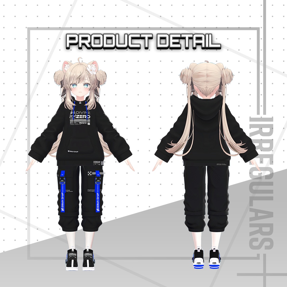 【オリジナル3Dモデル】Halcyon Tech【アバター対応衣装】