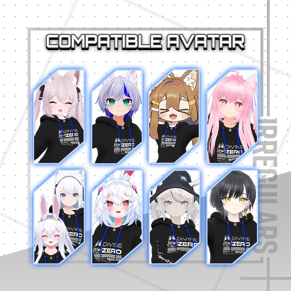 【オリジナル3Dモデル】Halcyon Tech【アバター対応衣装】