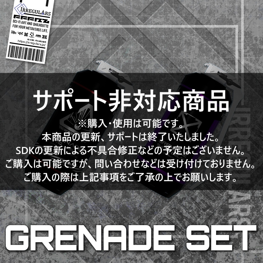【オリジナル3Dモデル】グレネードセット【グレネード】※サポート非対応