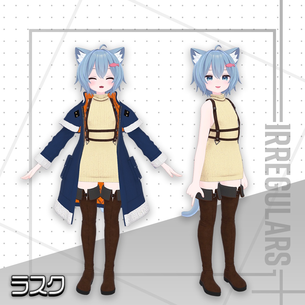 【オリジナル3Dモデル】Snowflake&Showdown【アバター対応衣装&ハンマー】