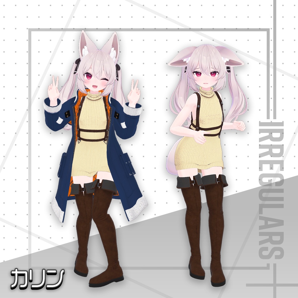 【オリジナル3Dモデル】Snowflake&Showdown【アバター対応衣装&ハンマー】