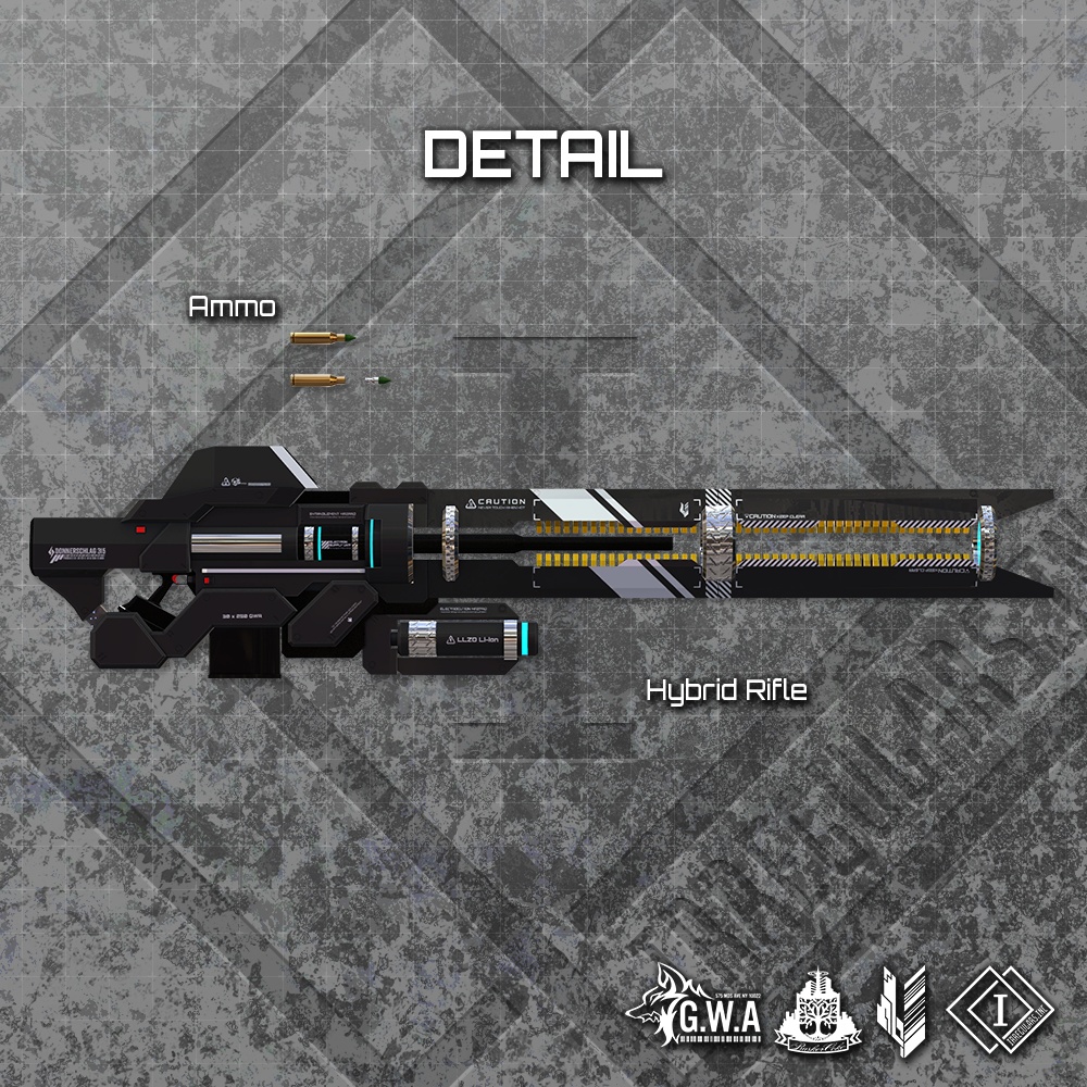 【オリジナル3Dモデル】Donnerschlag315-ドネルシュラーク315-【30mmハイブリッドライフル】