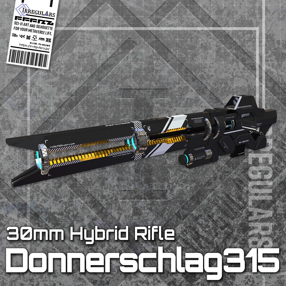 【オリジナル3Dモデル】Donnerschlag315-ドネルシュラーク315-【30mmハイブリッドライフル】