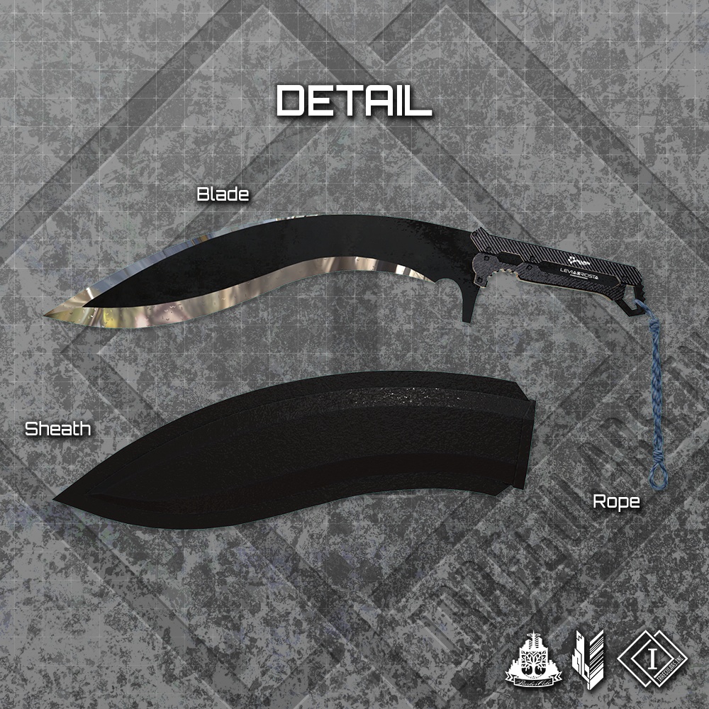 【オリジナル3Dモデル】MuddyLake-マディーレイク-【ククリナイフ】