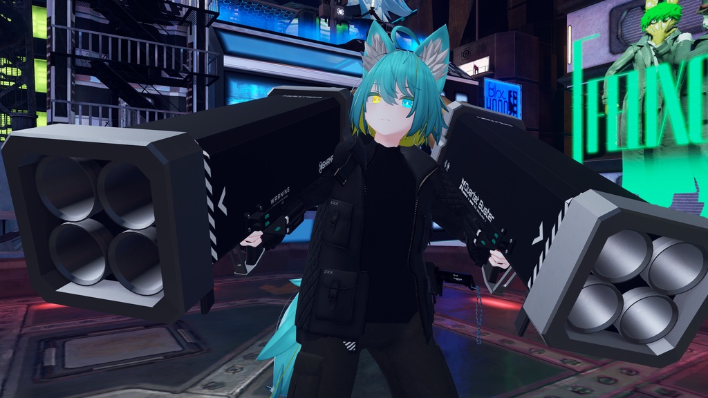 【オリジナル3Dモデル】QuartetBuster-カルテットバスター-【ロケットランチャー】