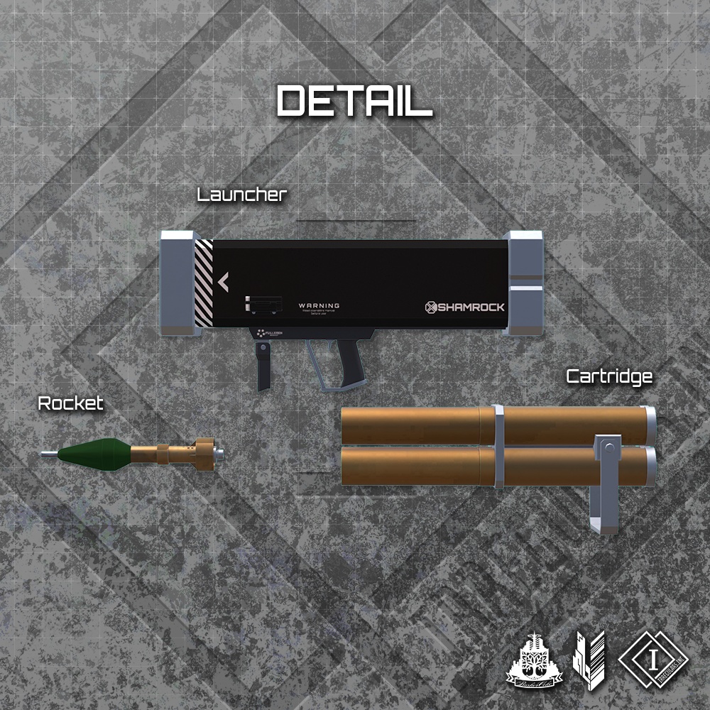 【オリジナル3Dモデル】QuartetBuster-カルテットバスター-【ロケットランチャー】