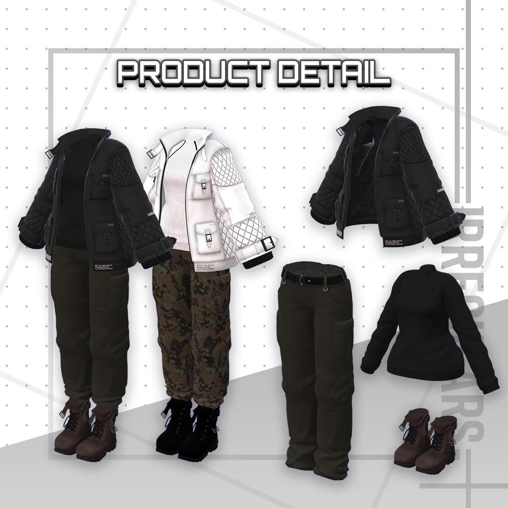 【オリジナル3Dモデル】Beyond Raven【アバター対応衣装】