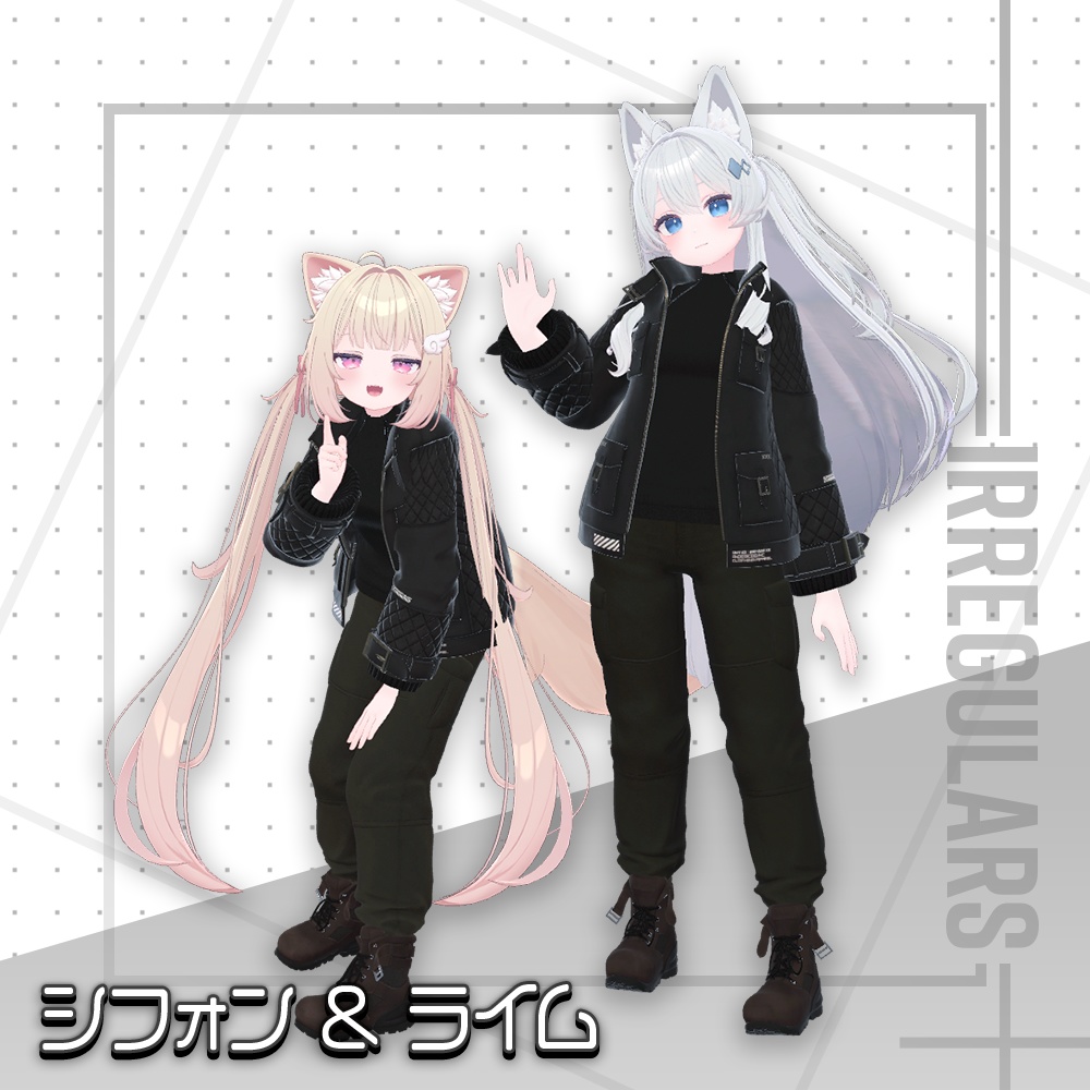 【オリジナル3Dモデル】Beyond Raven【アバター対応衣装】