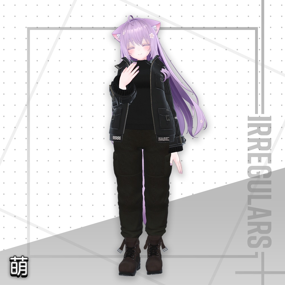 【オリジナル3Dモデル】Beyond Raven【アバター対応衣装】