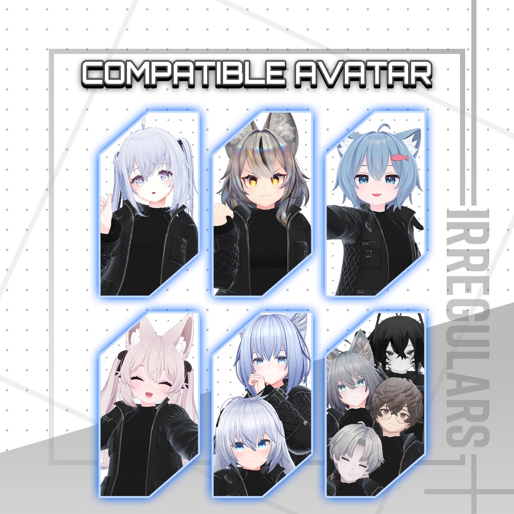 【オリジナル3Dモデル】Beyond Raven【アバター対応衣装】