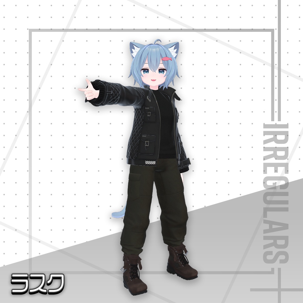 【オリジナル3Dモデル】Beyond Raven【アバター対応衣装】