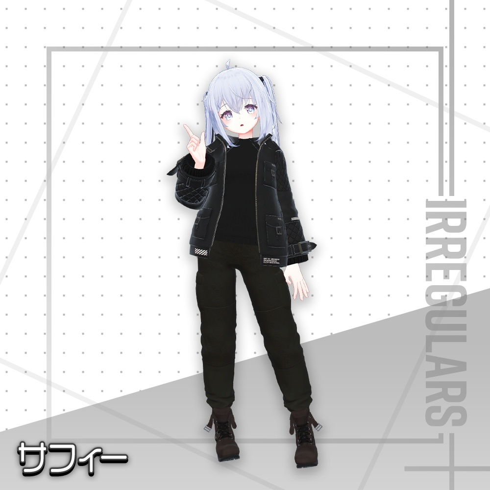 【オリジナル3Dモデル】Beyond Raven【アバター対応衣装】