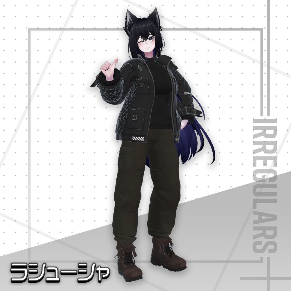 【オリジナル3Dモデル】Beyond Raven【アバター対応衣装】