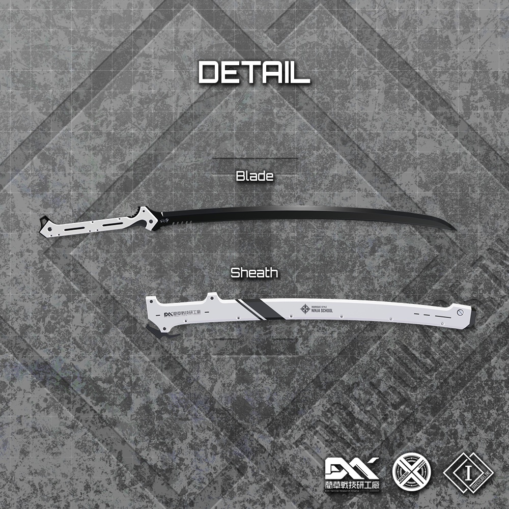 【オリジナル3Dモデル】KUGINASABLADE-クギナサブレード-【カタナブレード】