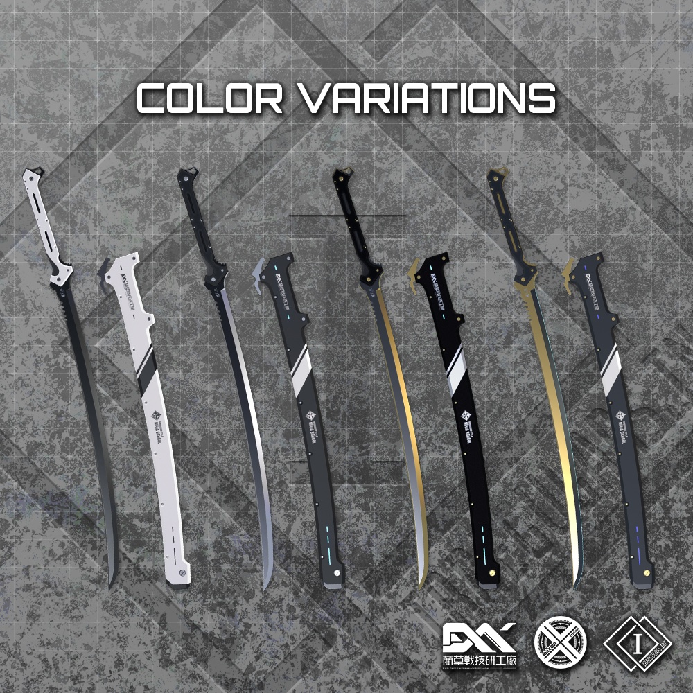 【オリジナル3Dモデル】KUGINASABLADE-クギナサブレード-【カタナブレード】