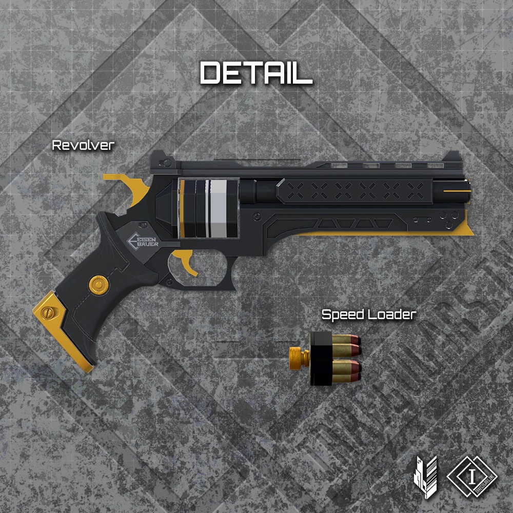 【オリジナル3Dモデル】Tiger Mdl.siberian-タイガーリボルバー-【リボルバーハンドガン】