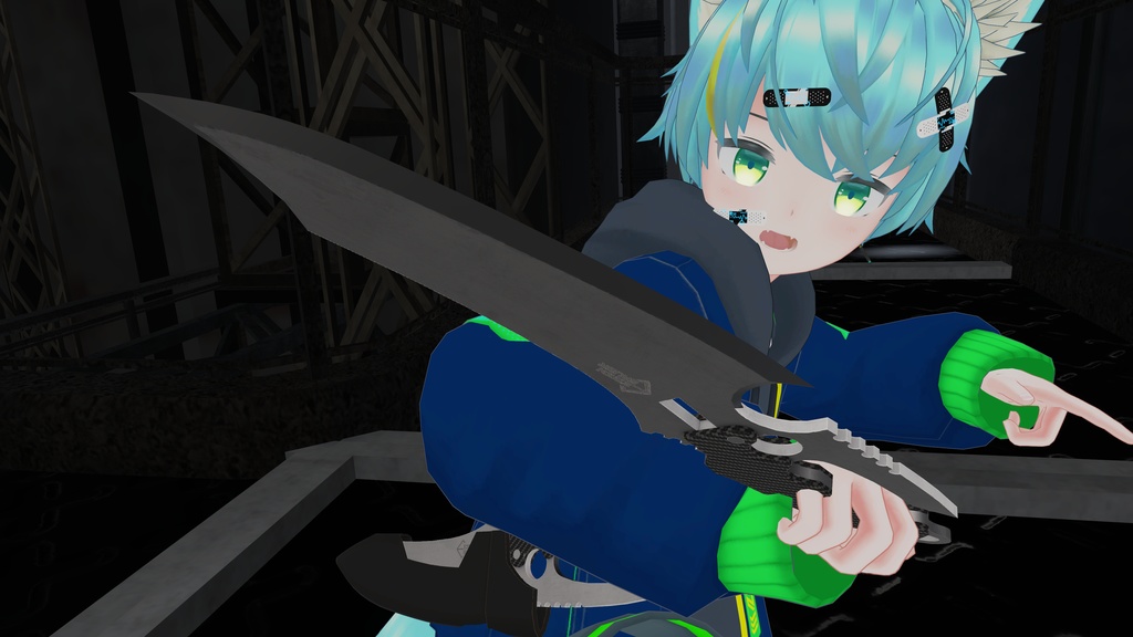 【オリジナル3Dモデル】SnakeTear-スネークティア-【ボウイナイフ】