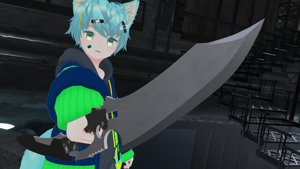 【オリジナル3Dモデル】SnakeTear-スネークティア-【ボウイナイフ】