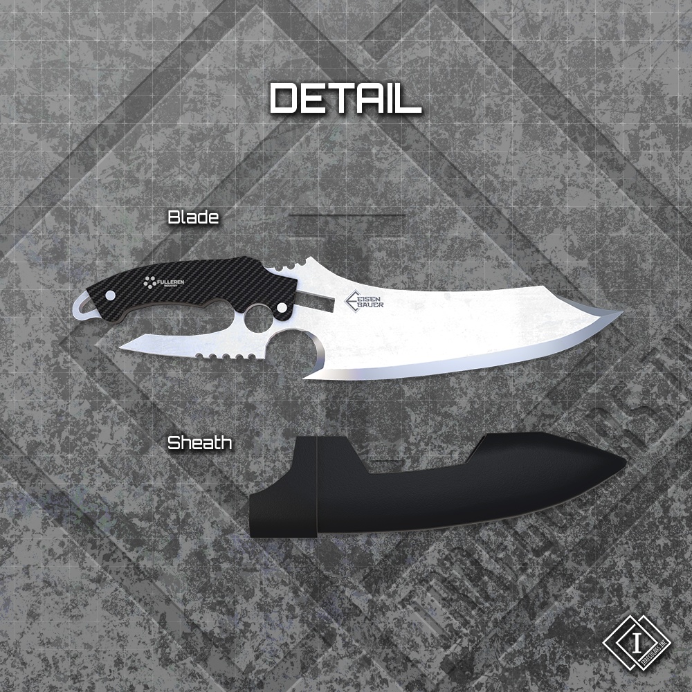 【オリジナル3Dモデル】SnakeTear-スネークティア-【ボウイナイフ】