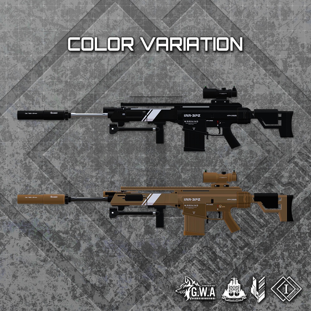 【オリジナル3Dモデル】3PZBurstRifle-スリーピーズバーストライフル-【バーストDMR】