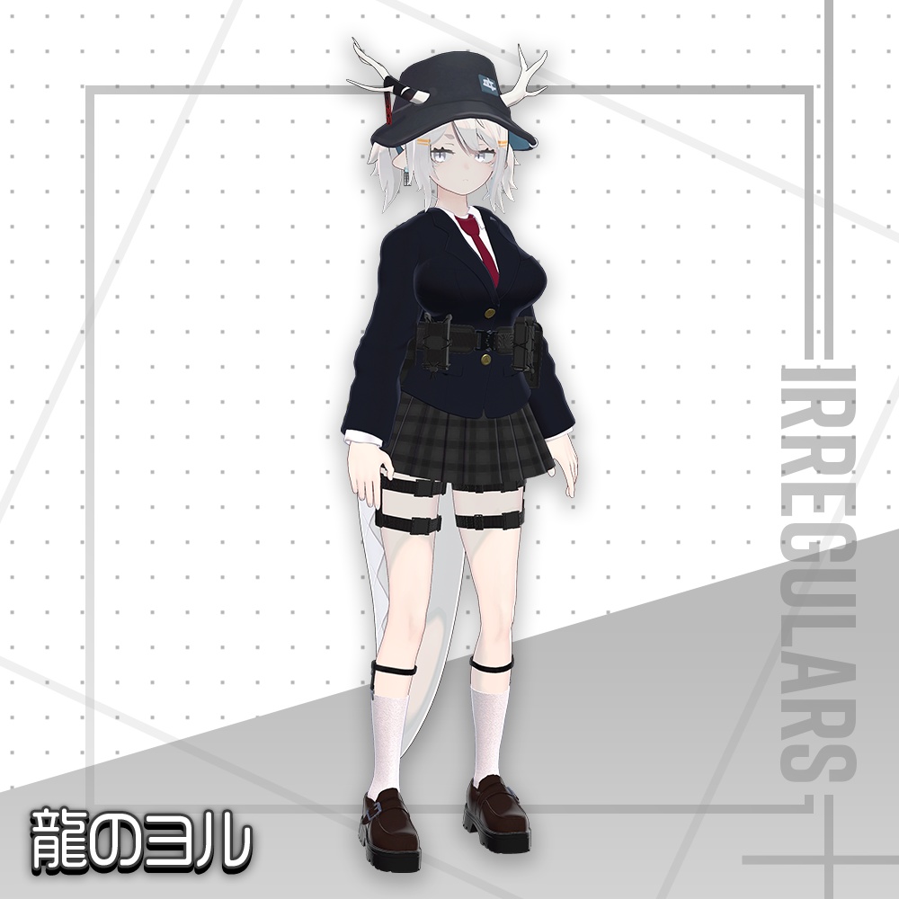 【オリジナル3Dモデル】キュラスフィア学園制服【アバター対応衣装】