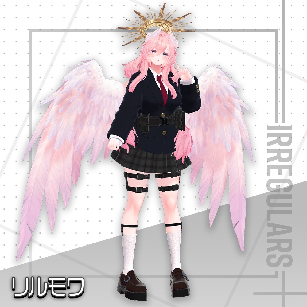 【オリジナル3Dモデル】キュラスフィア学園制服【アバター対応衣装】