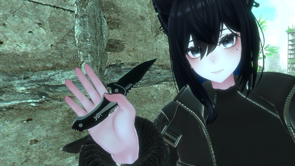 【オリジナル3Dモデル】HawksClow-ホークスクロウ-【フォールディングナイフ】