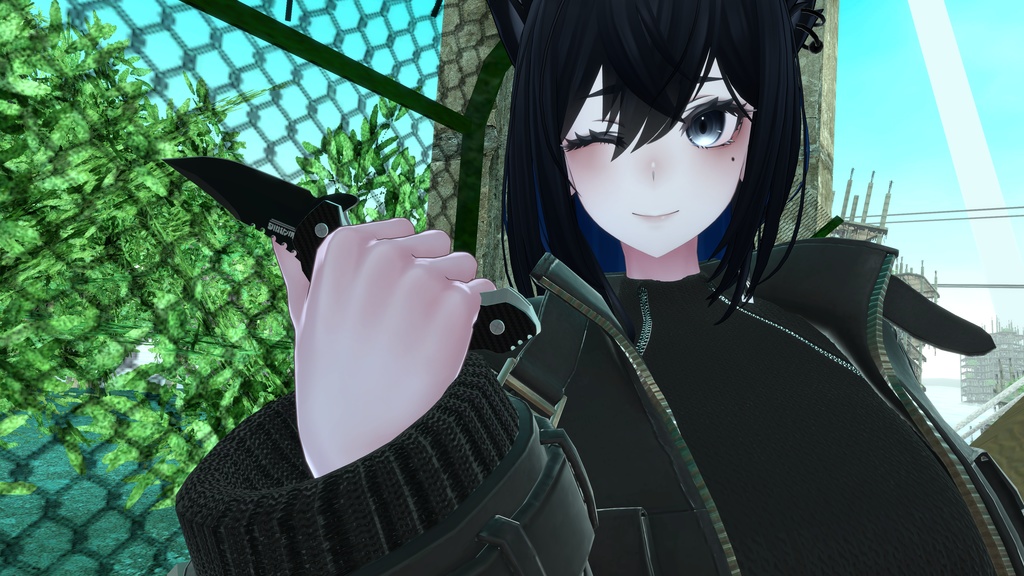 【オリジナル3Dモデル】HawksClow-ホークスクロウ-【フォールディングナイフ】