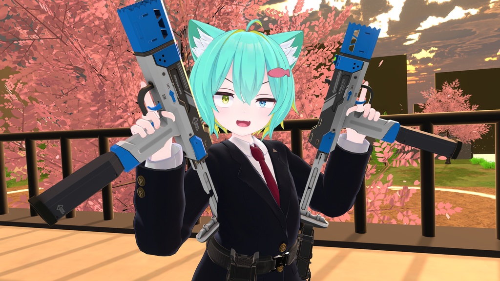 【オリジナル3Dモデル】Zac11-ザックイレヴン-【サブマシンガン】