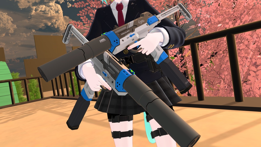 【オリジナル3Dモデル】Zac11-ザックイレヴン-【サブマシンガン】