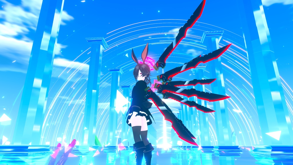 【オリジナル3Dモデル】Cavalier-カヴァリエ-【浮遊大剣】