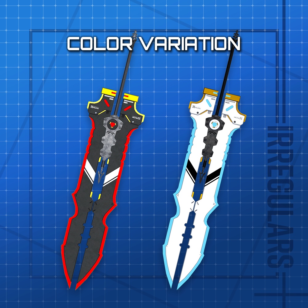 【オリジナル3Dモデル】Cavalier-カヴァリエ-【浮遊大剣】