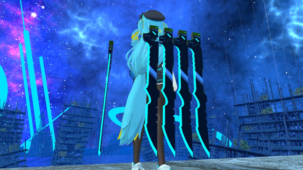 【オリジナル3Dモデル】Cavalier-カヴァリエ-【浮遊大剣】