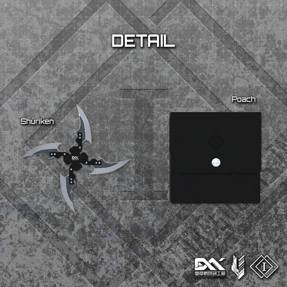 【オリジナル3Dモデル】風巻-シマキ-【手裏剣】※サポート非対応