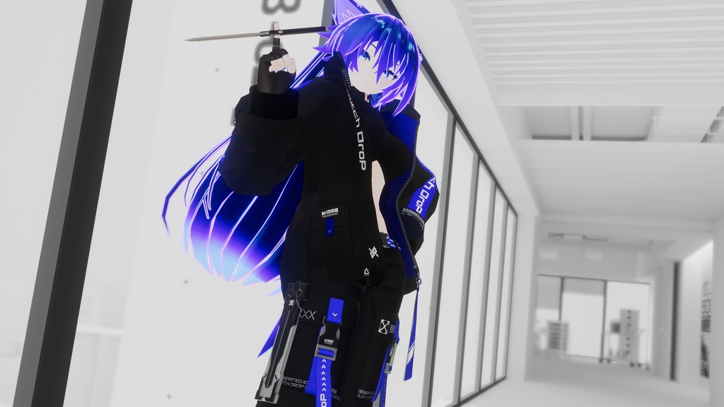 【オリジナル3Dモデル】KOTETU-コテツ-【Sci-Fiナイフ】