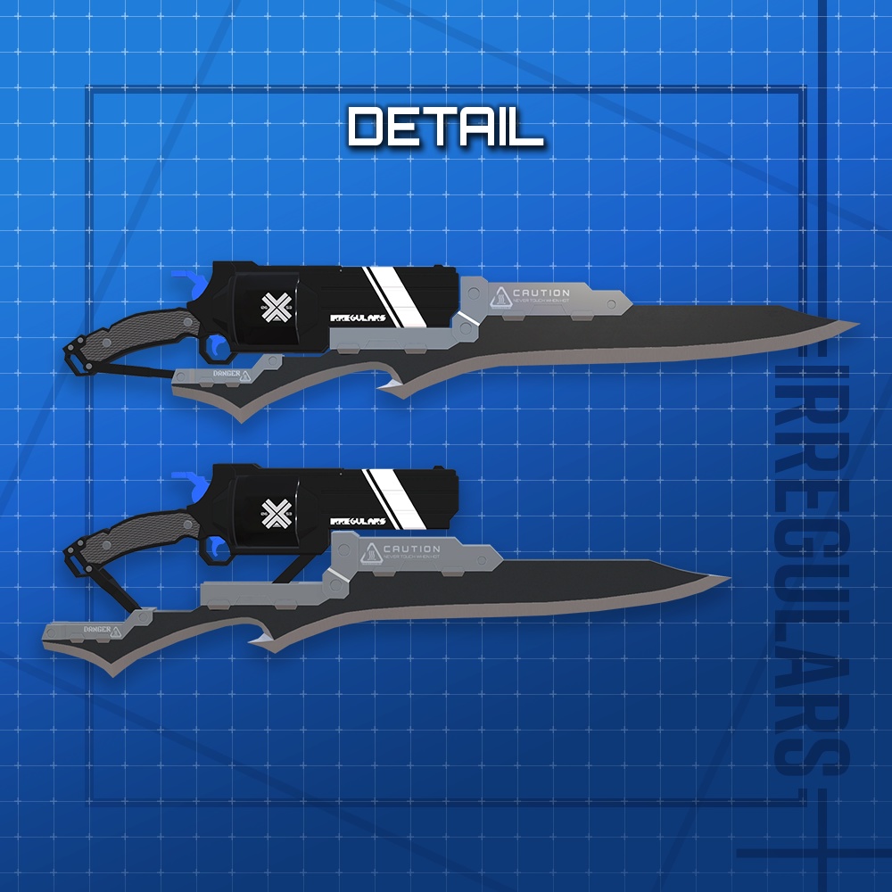 【オリジナル3Dモデル】JouleSaiph-ジャールサイフ-【ガンブレード】