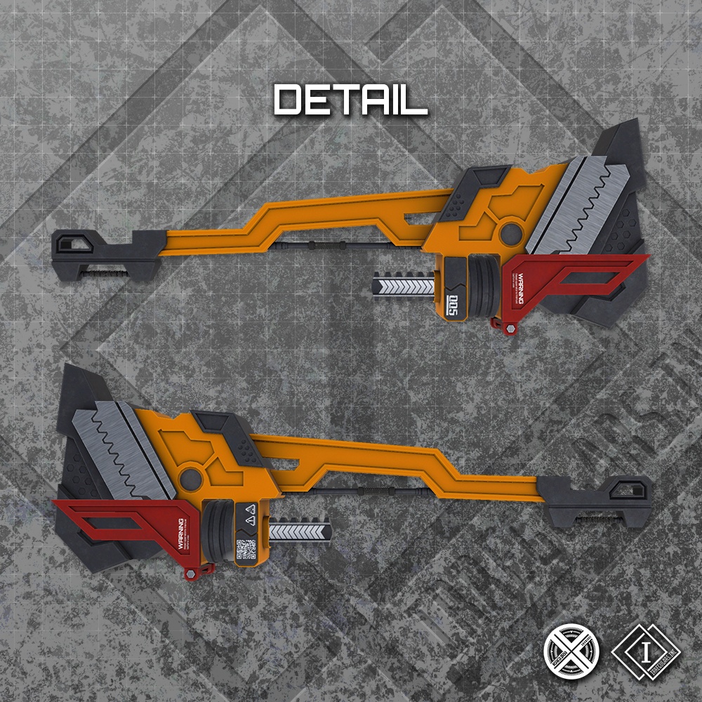 【オリジナル3Dモデル】Sharktooth-シャークトゥース-【大型レンチ】