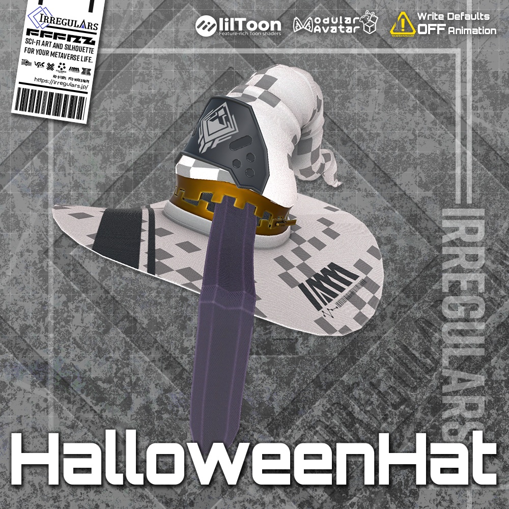 【期間限定】【オリジナル3Dモデル】HalloweenHat【ハロウィンハット】