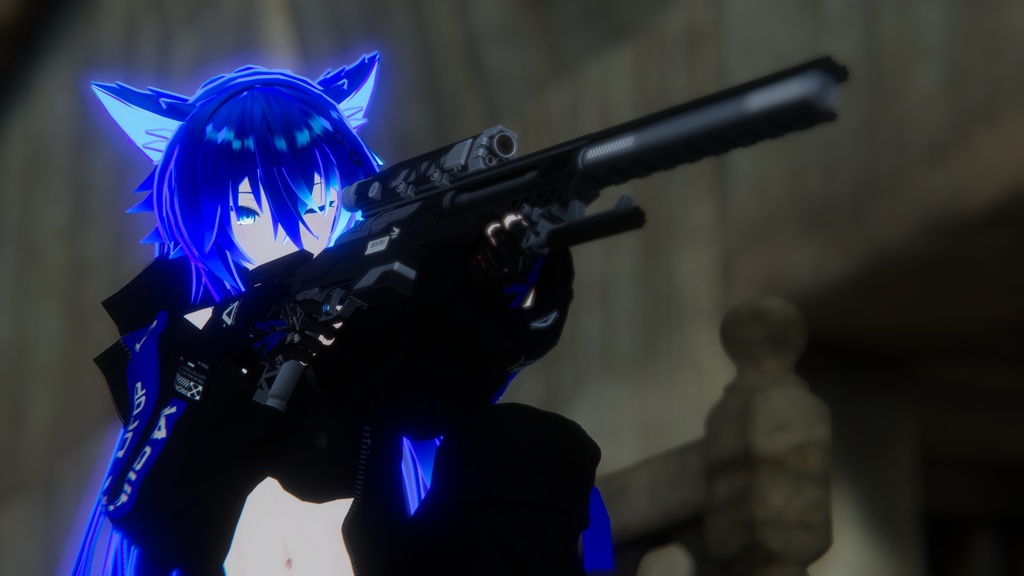 【オリジナル3Dモデル】ManHunter-マンハンター-【ボルトアクションライフル】