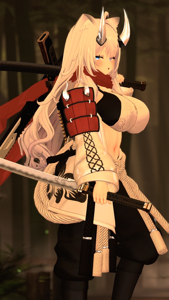 【オリジナル3Dモデル】剛毅朴訥-ゴウキボクトツ-【日本刀】