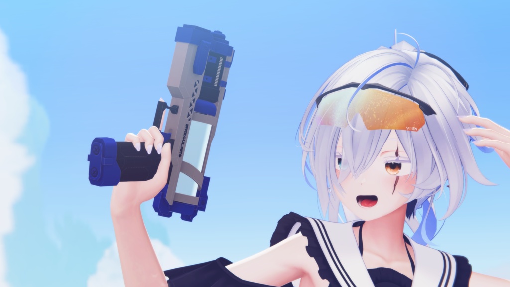 【オリジナル3Dモデル】Cyber Blaster-サイバーブラスター-【水鉄砲】