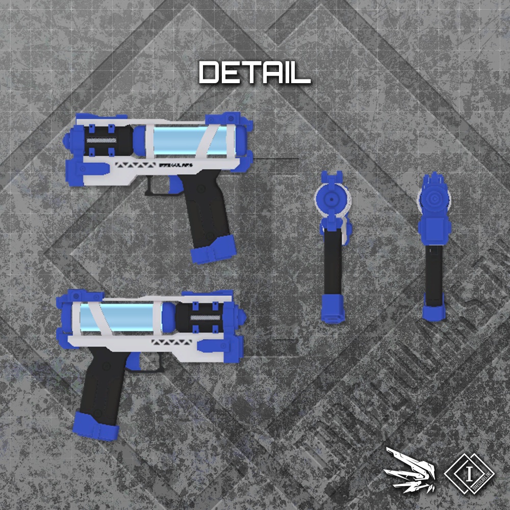 【オリジナル3Dモデル】Cyber Blaster-サイバーブラスター-【水鉄砲】