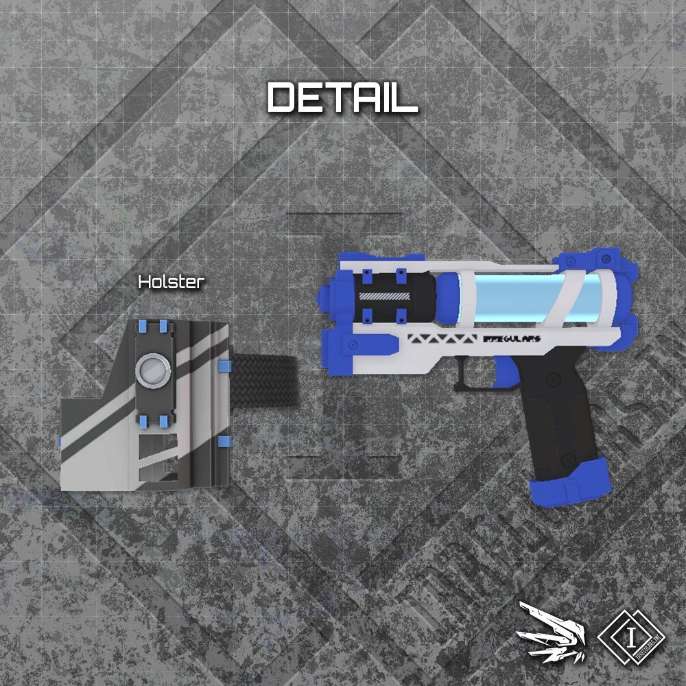 【オリジナル3Dモデル】Cyber Blaster-サイバーブラスター-【水鉄砲】