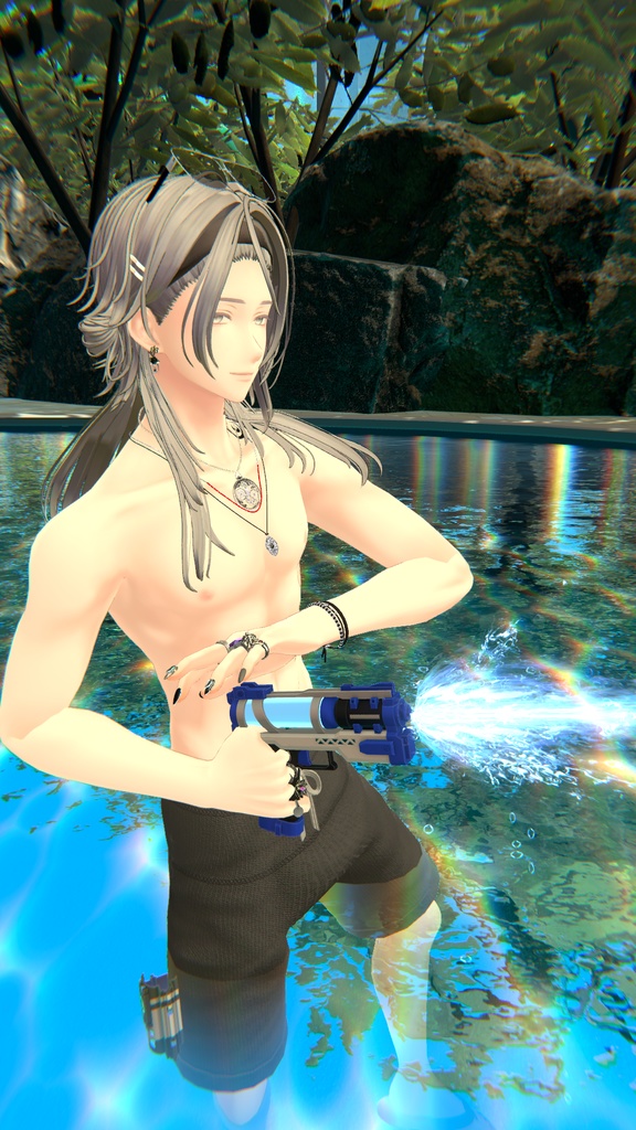 【オリジナル3Dモデル】Cyber Blaster-サイバーブラスター-【水鉄砲】