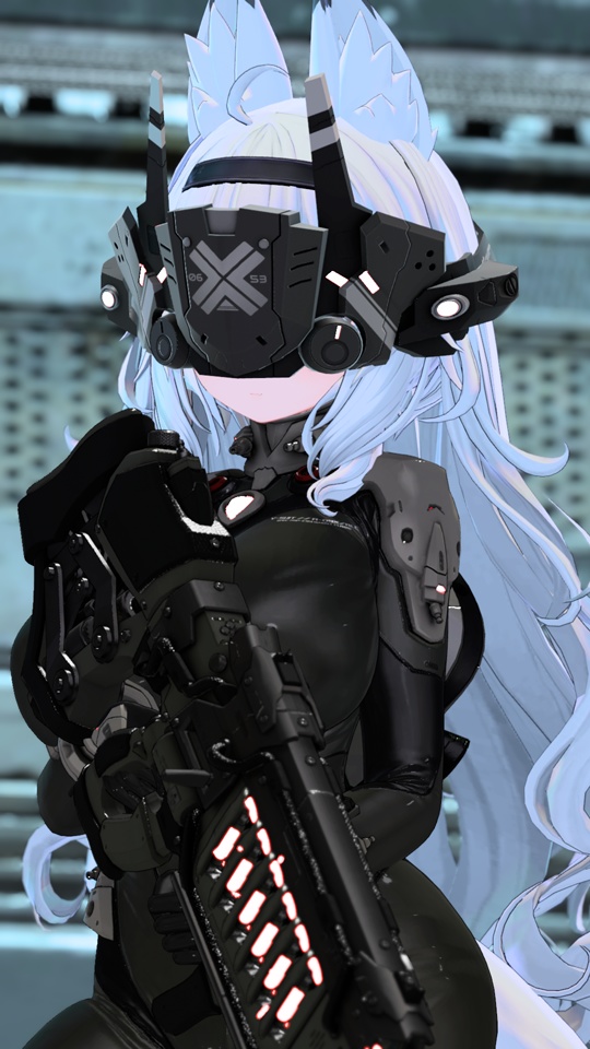 【オリジナル3Dモデル】RAIKAKU-雷角-【ヘッドギア】