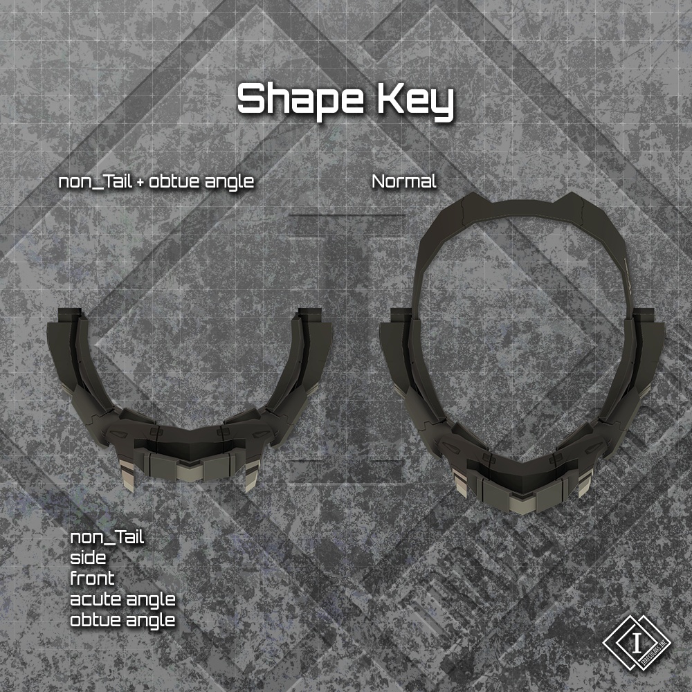 【オリジナル3Dモデル】RAIKAKU-雷角-【ヘッドギア】