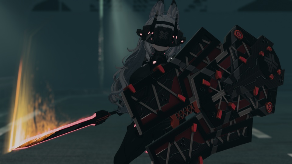 【オリジナル3Dモデル】Escudo Tijeras-エスクード・ティヘラス-【剣盾】