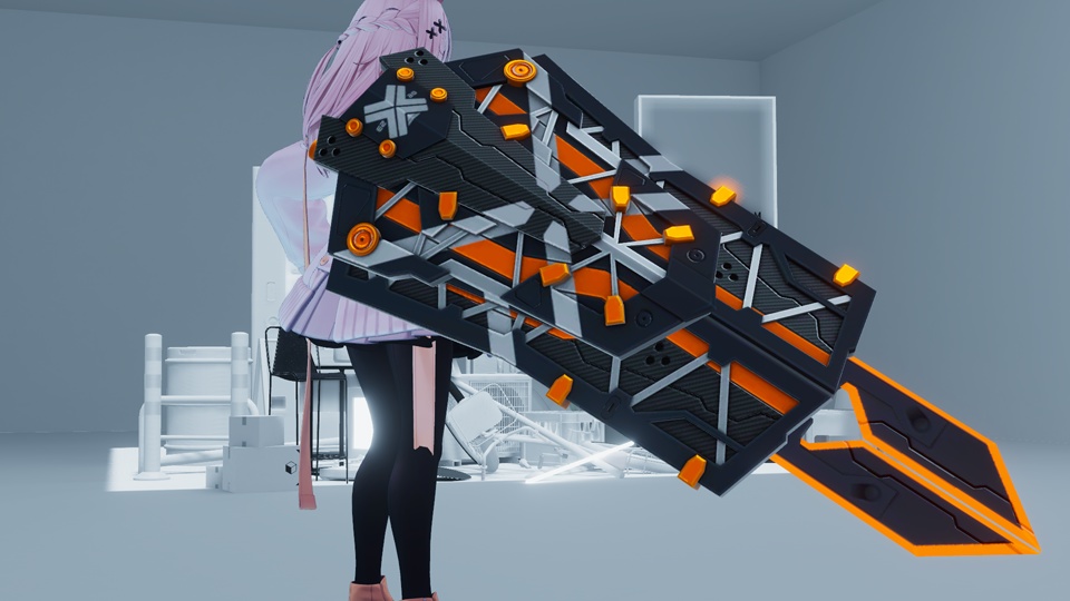 【オリジナル3Dモデル】Escudo Tijeras-エスクード・ティヘラス-【剣盾】