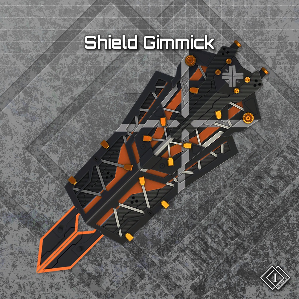 【オリジナル3Dモデル】Escudo Tijeras-エスクード・ティヘラス-【剣盾】