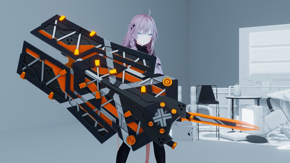 【オリジナル3Dモデル】Escudo Tijeras-エスクード・ティヘラス-【剣盾】